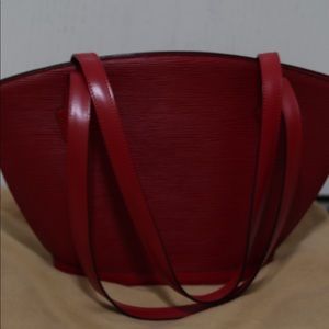 Louis Vuitton Cherry Red Epi Leather Tote